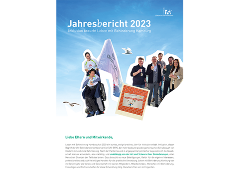 Titelseite des Jahresberichts 2023