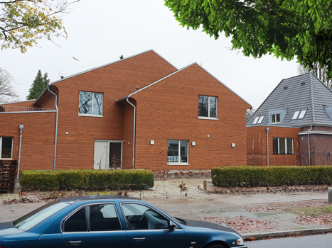 Außenansicht der Hausgemeinschaft Osterkamp von der Straße aus
